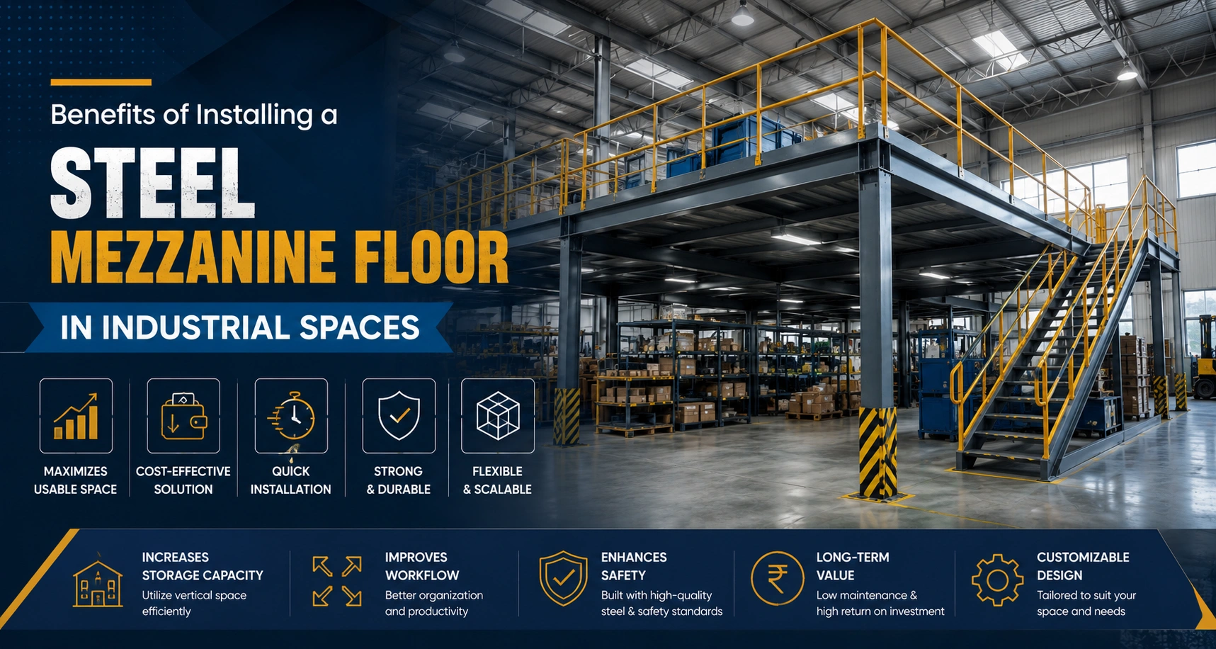 Benefits of Installing a Steel Mezzanine Floor in Industrial Spaces
